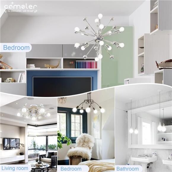 G25 LED Globe Light Bulbs, 80 Watt Equivalent 5000K Daylight Vanity, 900LM LED - Picture 3 of 8